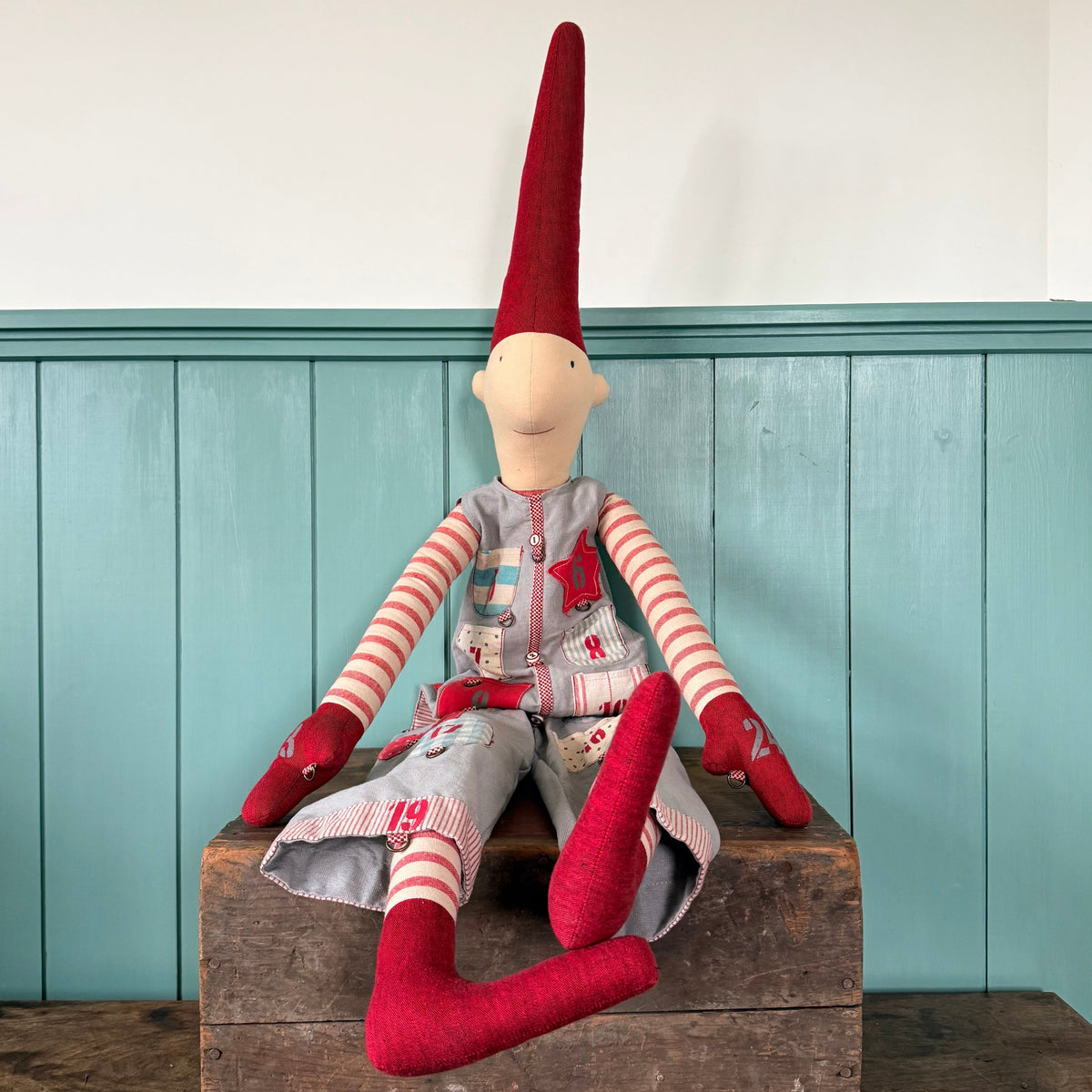 Vintage Maileg Giant Pixy Advent Calendar Boy 150cm