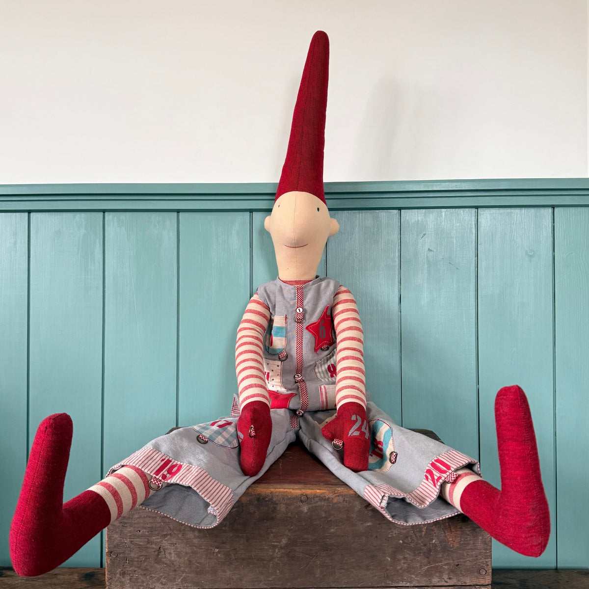 Vintage Maileg Giant Pixy Advent Calendar Boy 150cm