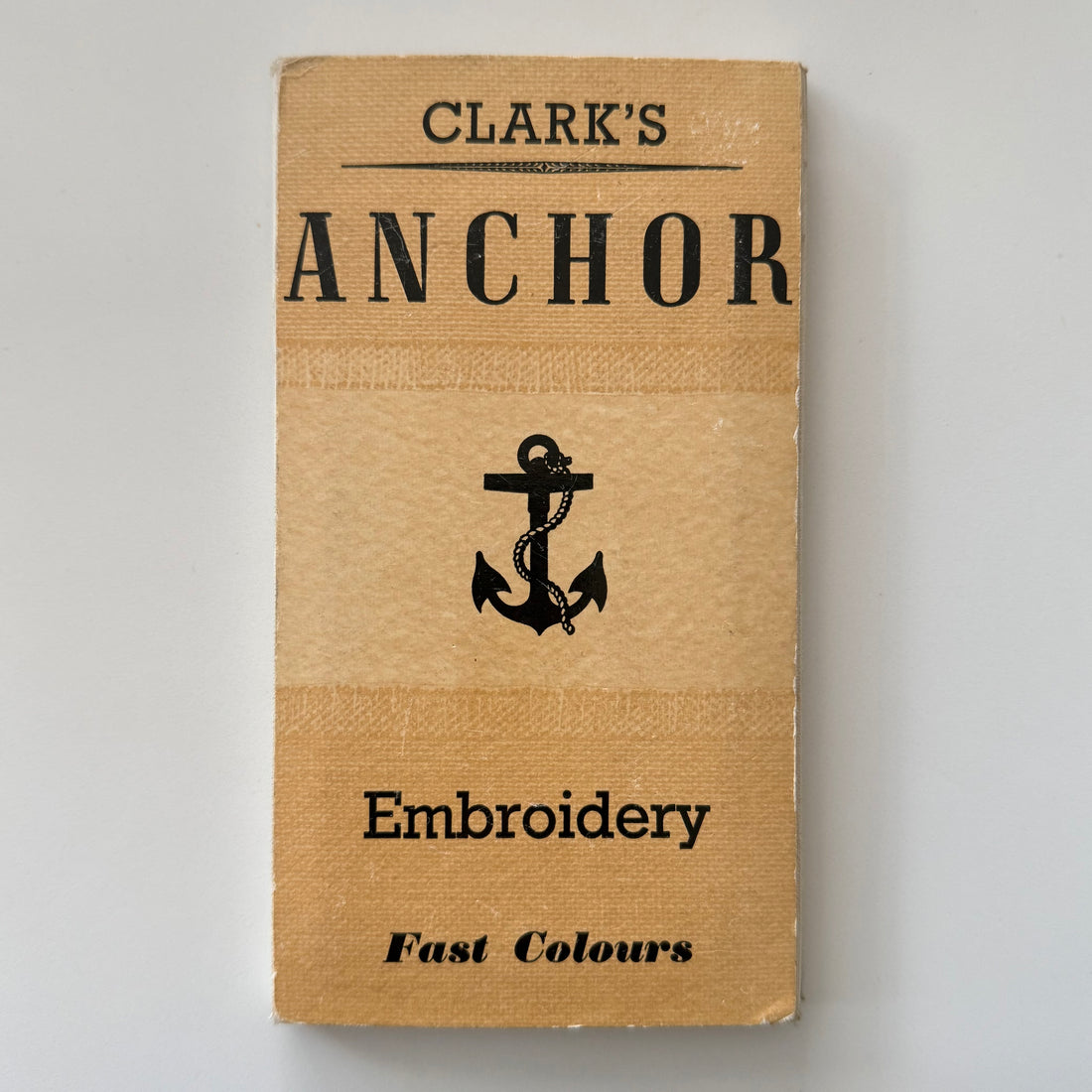 Vintage Clark’s Anchor Embroidery Thread Colour Shade Card c.1954