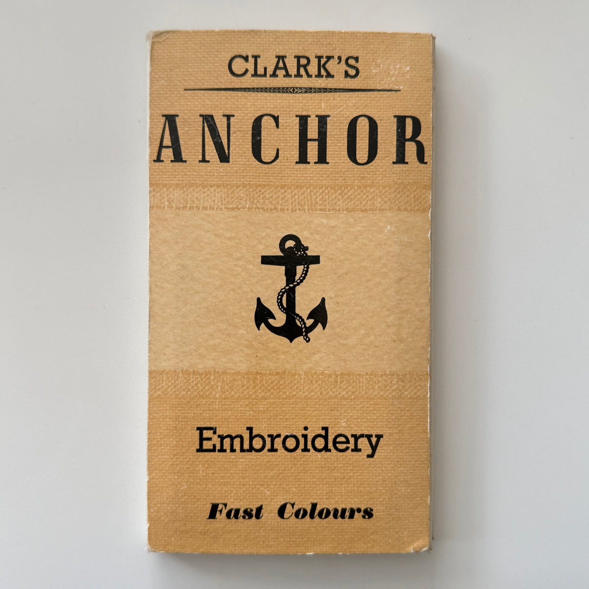 Vintage Clark’s Anchor Embroidery Thread Colour Shade Card c.1954