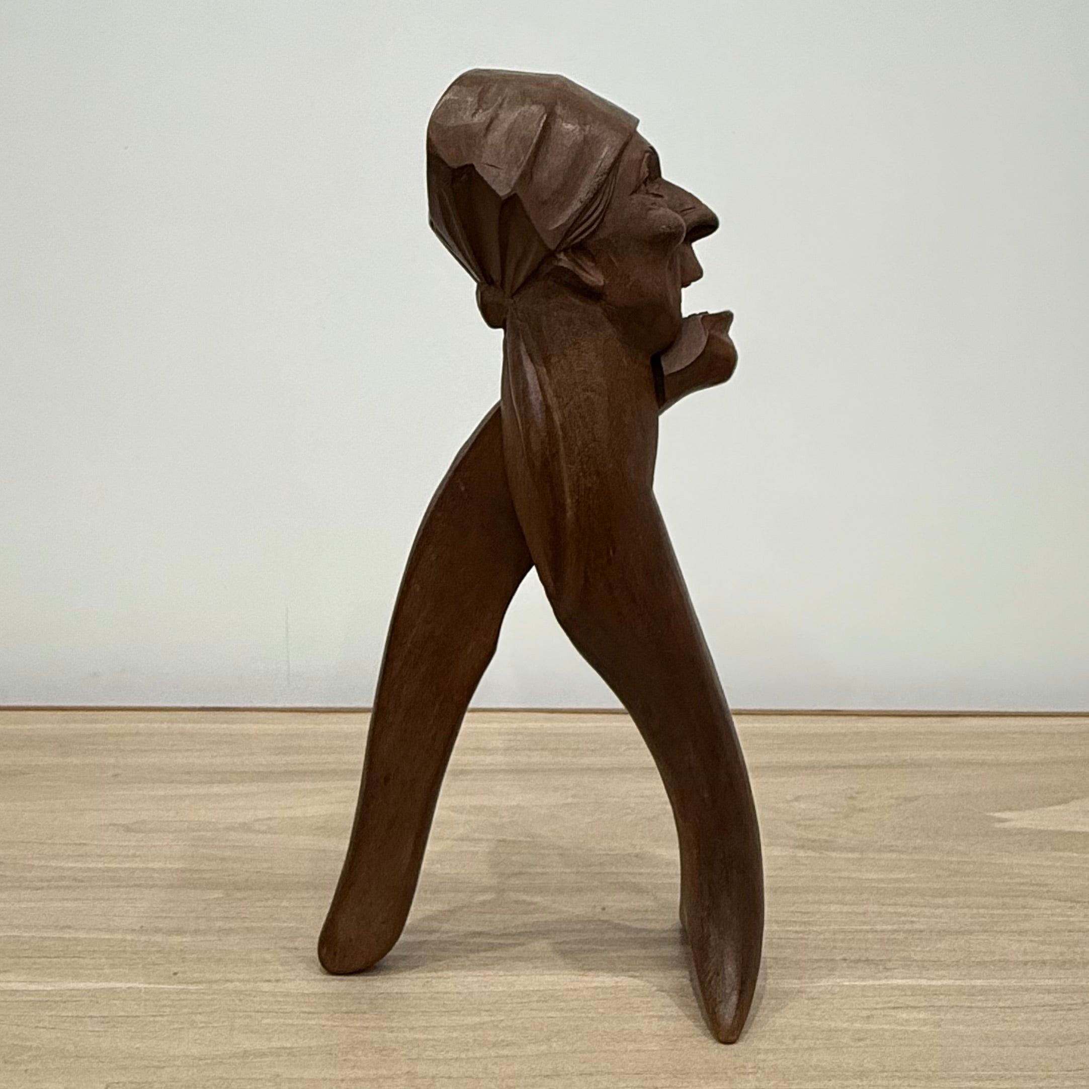 Hand Carved Wooden Figural Nutcracker Folk Art