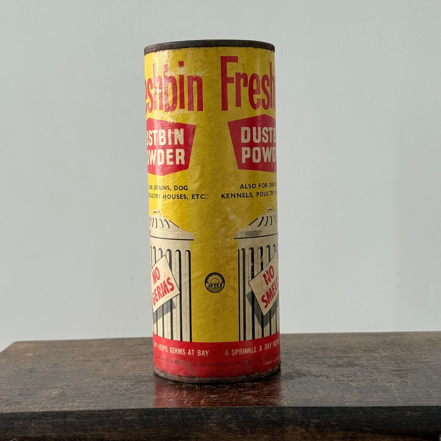 Freshbin Dustbin Powder Vintage Advertising Tin Unopened