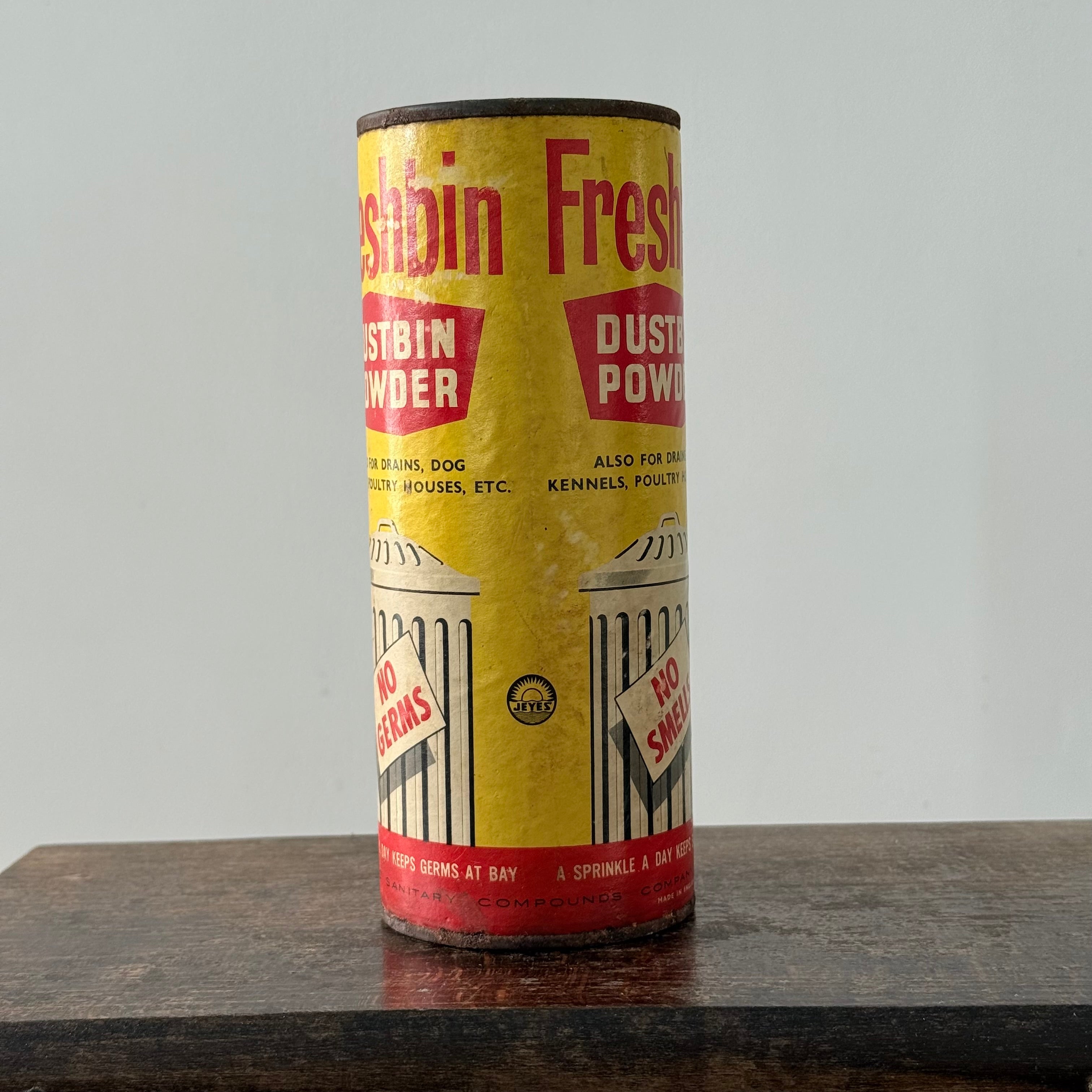 Freshbin Dustbin Powder Vintage Advertising Tin Unopened