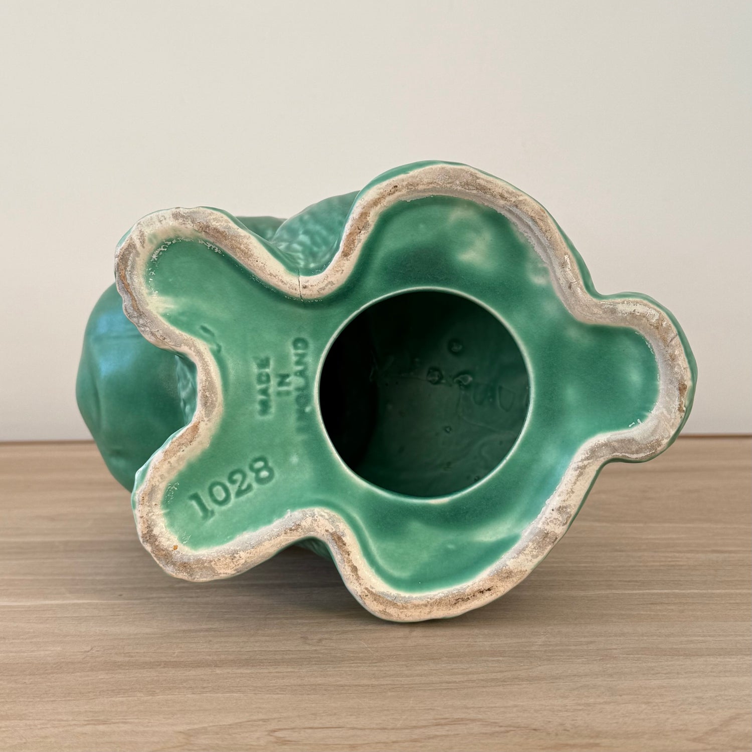 Large Sylvac Green Rabbit Model 1028 Vintage Pottery Figure 25cm