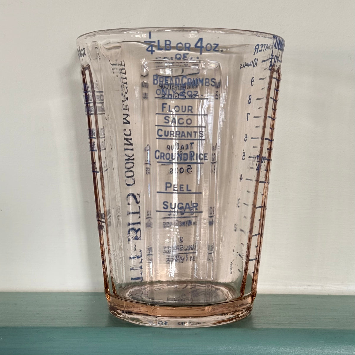 Antique Tit-Bits Do-Well Glass Cooking Measure – c.1920s