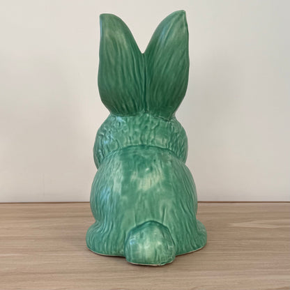 Large Sylvac Green Rabbit Model 1028 Vintage Pottery Figure 25cm