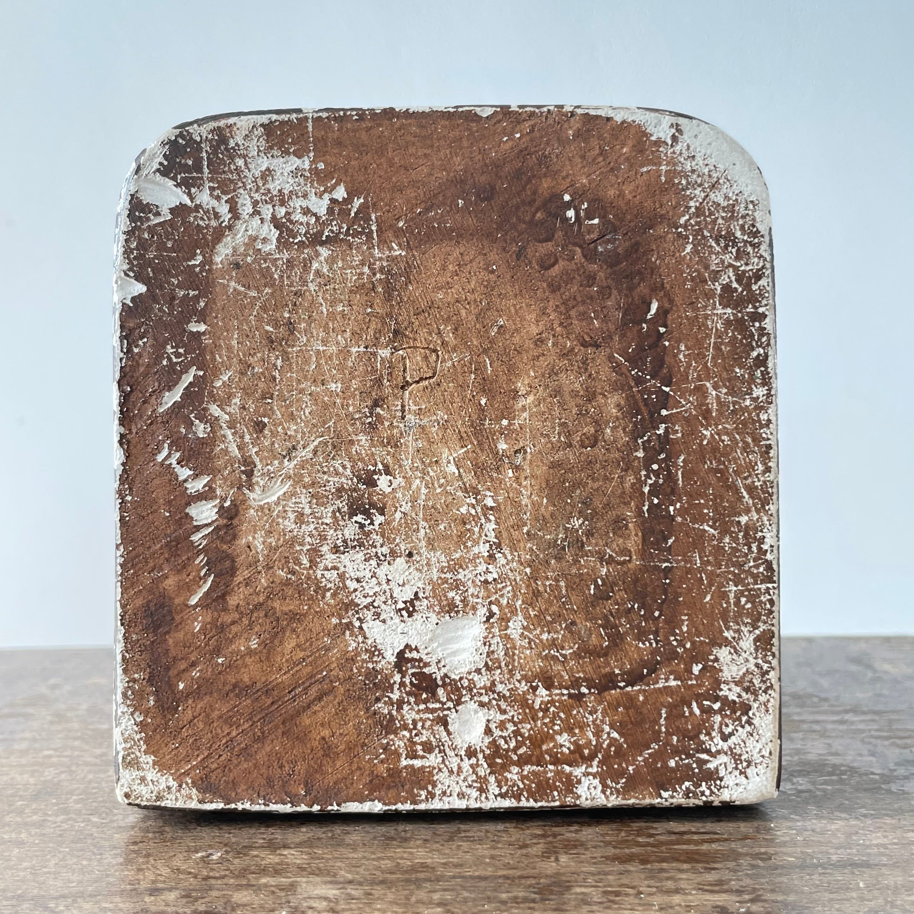 Antique “The Golden Spirit” Lemon Hart Rum Advertising Ceramic Figure Ashtray c.1920s–30s (Repaired)