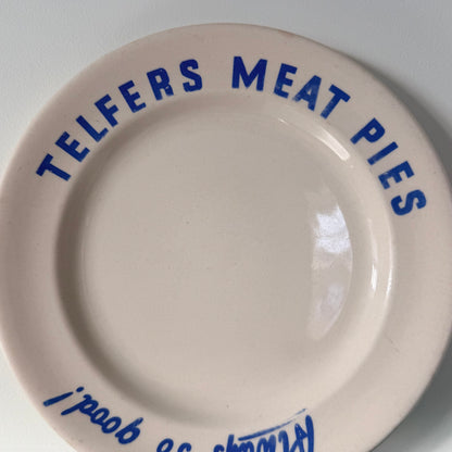 Vintage Telfers Meat Pies Advertising Plate