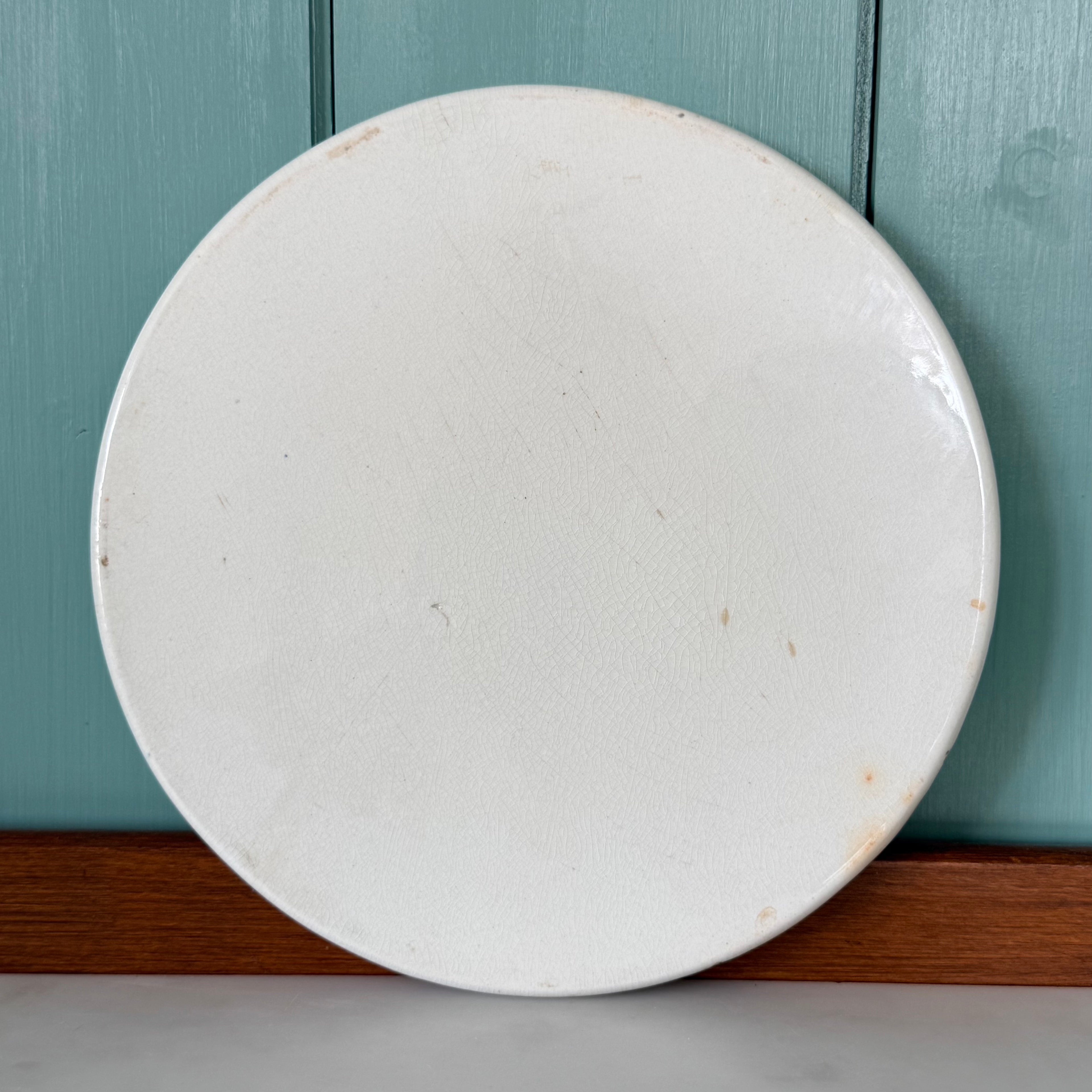 Antique W &amp; T Avery Porcelain Scale Plate King Edward VII c.1910s