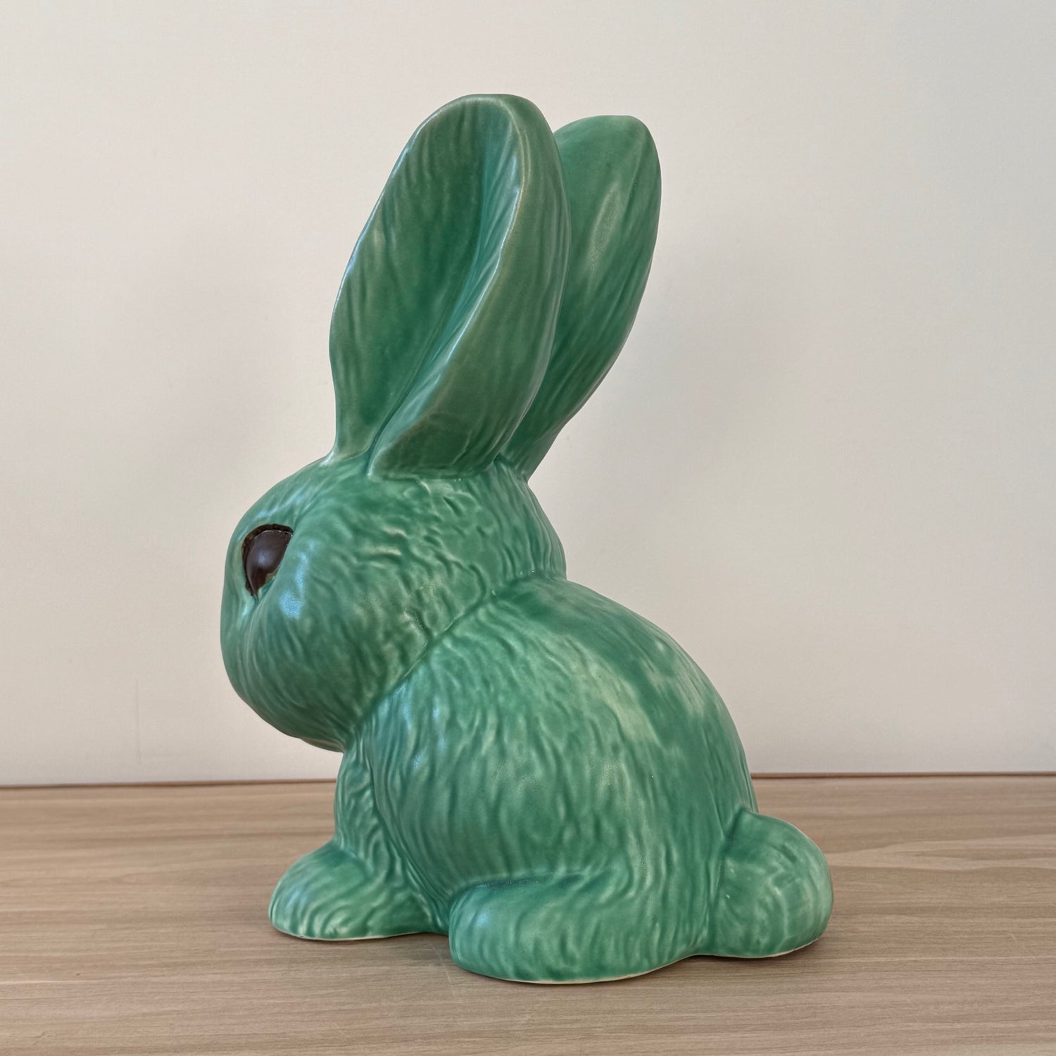 Large Sylvac Green Rabbit Model 1028 Vintage Pottery Figure 25cm