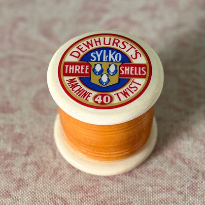 Vintage Dewhurst’s Sylko Ceramic Thread Display Spool 5 cm