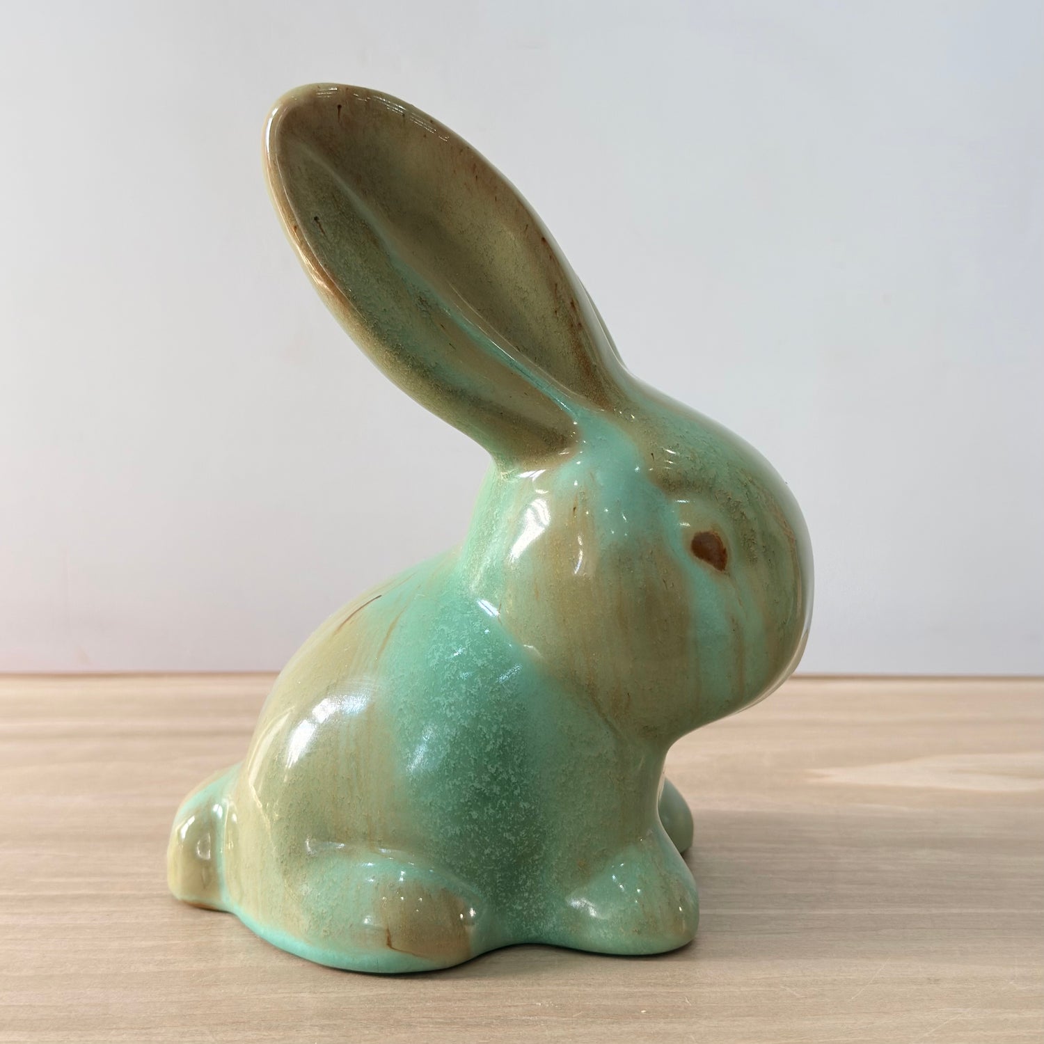 Vintage Green Rabbit Denby SylvaC Style Mid Century Ornament 17 cm