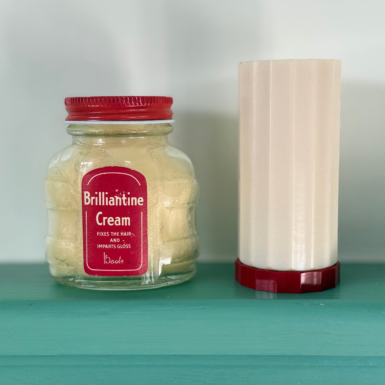 Vintage Boots Brilliantine Cream Gift Set Boxed 1950s Hair Grooming