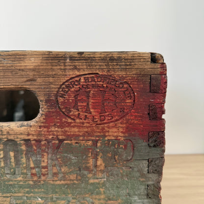 George Monk Ltd Wooden Trade Crate Tripe Dressing Blackburn c1920