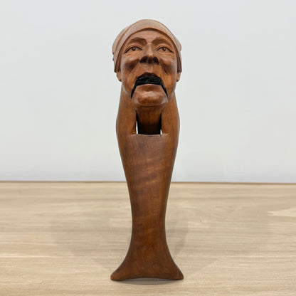 Hand Carved Wooden Figural Nutcracker Folk Art