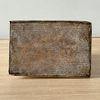 Victorian Brass Knife Sharpener with Twin Oak Rollers and Heraldic Crest