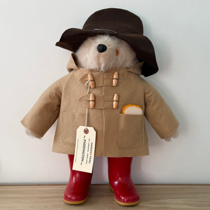 Vintage Gabrielle Designs Paddington Bear 46cm 1970s England Label