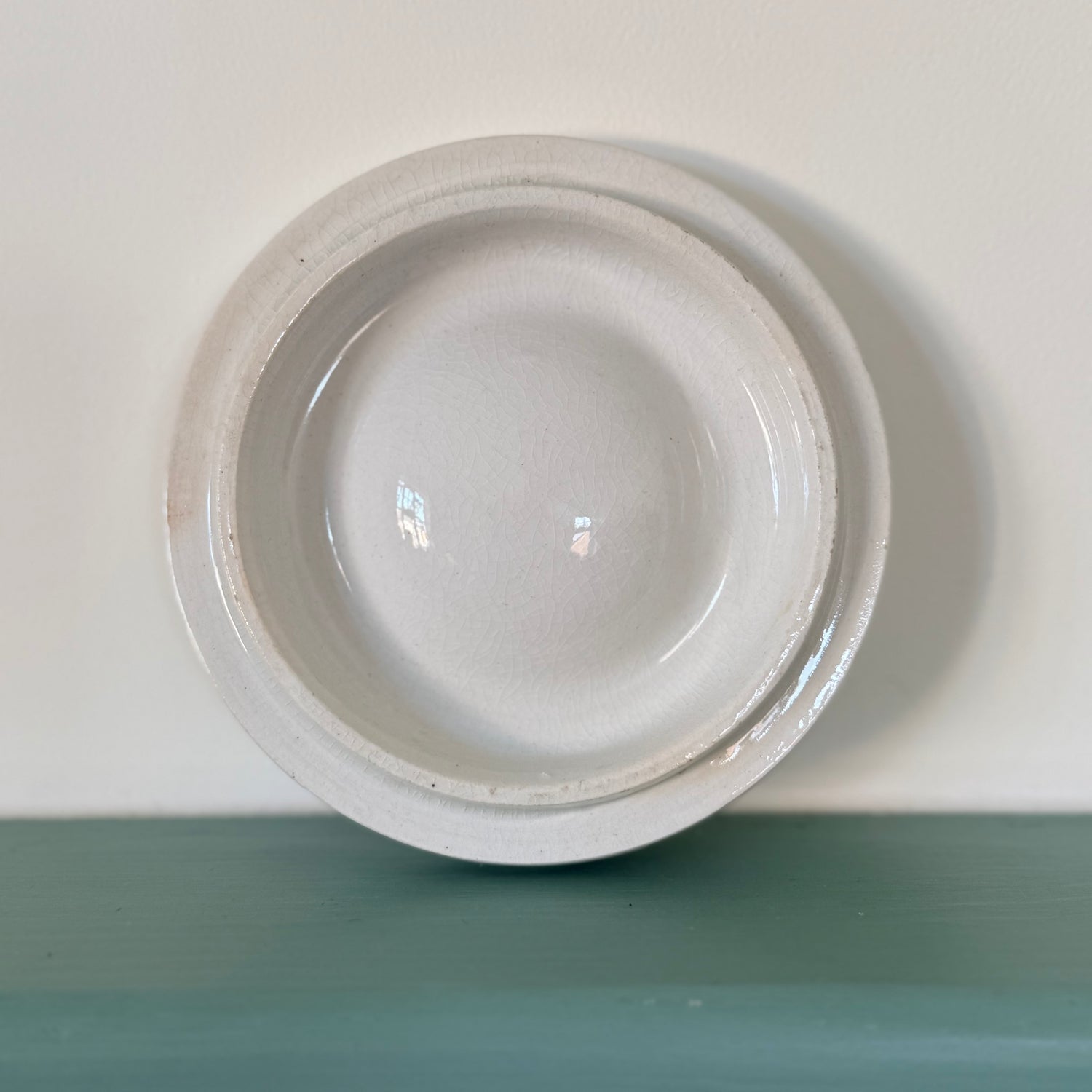 Late Victorian White Ironstone Tapioca Storage Jar