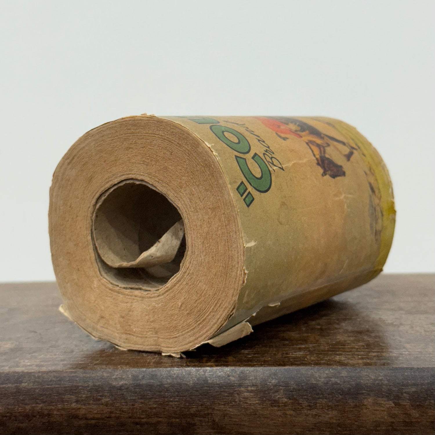 Vintage County Brand Toilet Paper Roll with Hunting Scene Wrapper