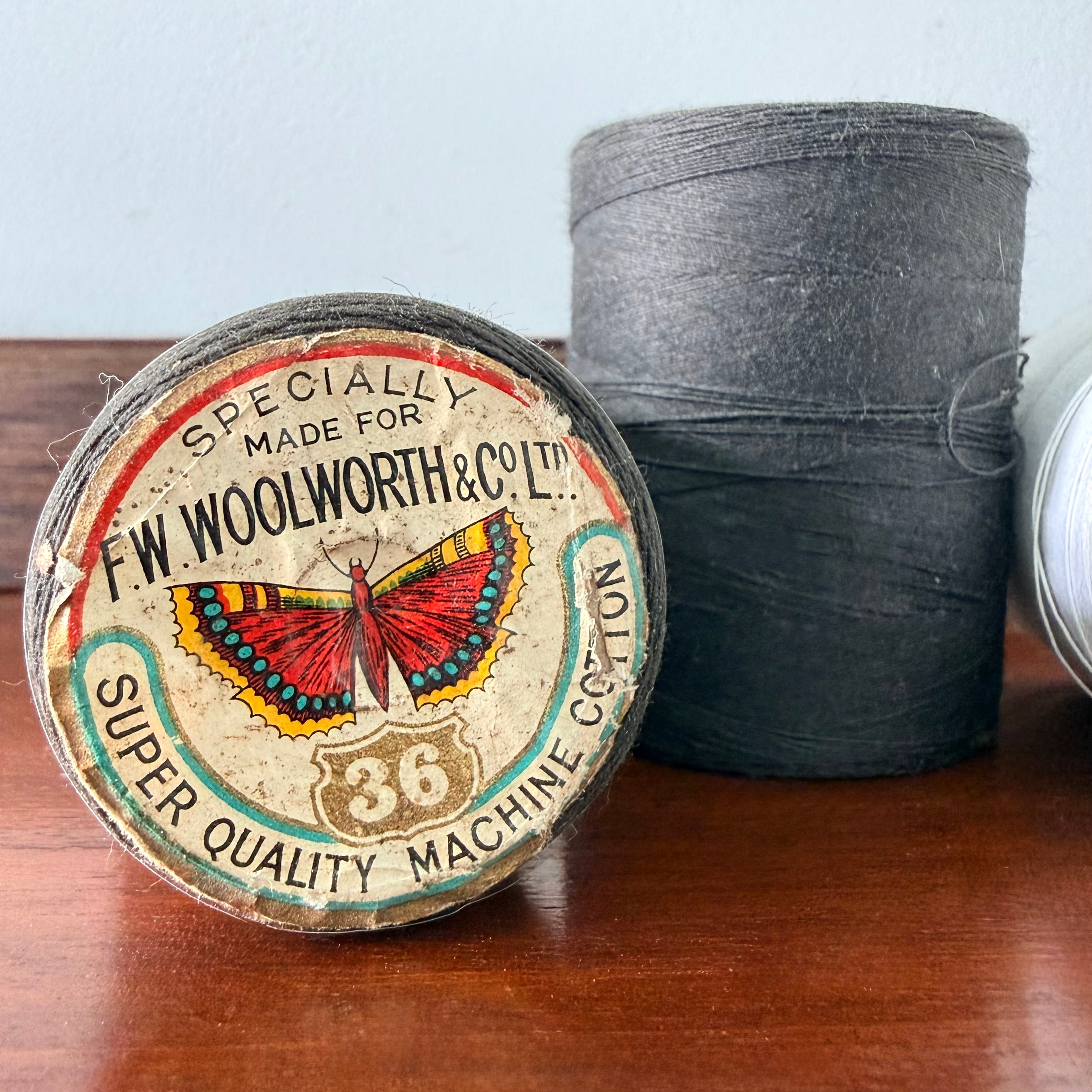 Vintage Butterfly Cotton Reels &amp; Woolworths Thread Spools Collection