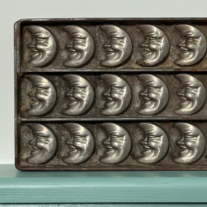Anton Reiche Antique Chocolate Mould – Crescent Moon Faces