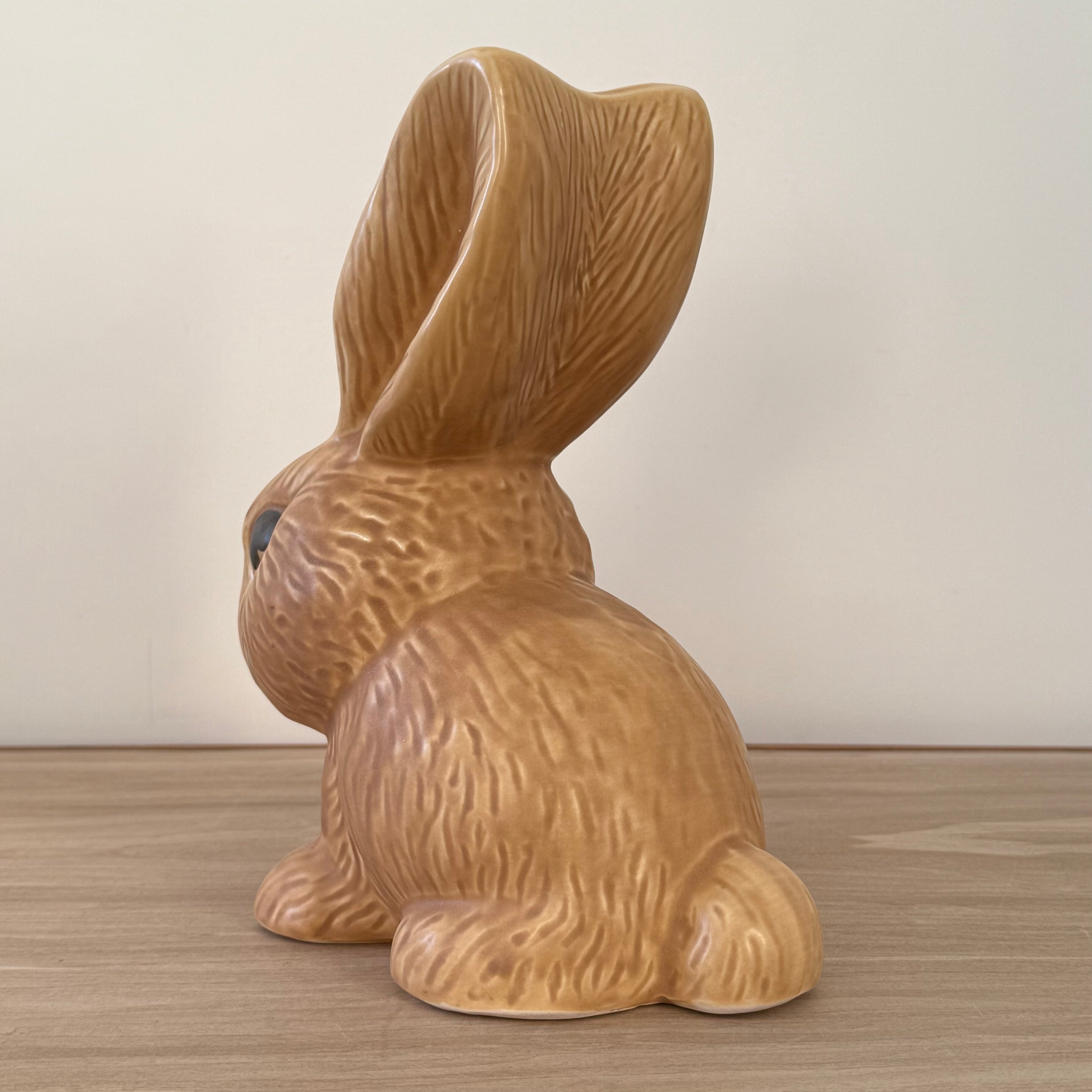 Large Sylvac Brown Rabbit Model 1028 Vintage Pottery Figure
