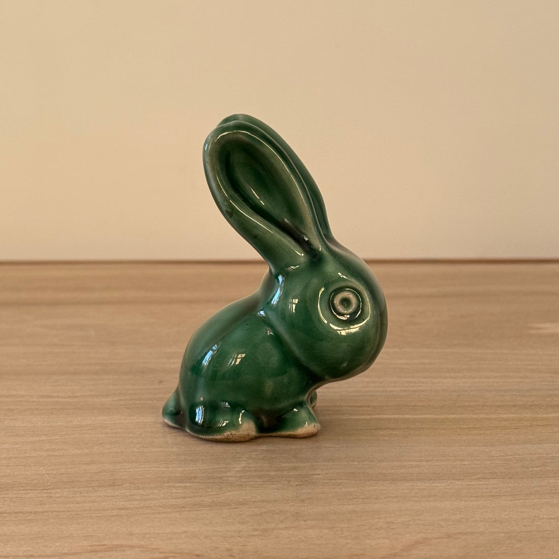 Vintage Denby Bourne Green Rabbit Stoneware Figurine England 8cm