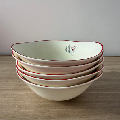 5 Crown Devon Stockholm Leaping Deer Dessert Bowls 1950s