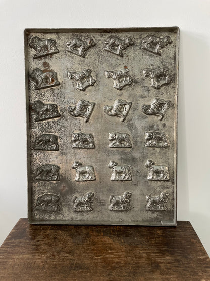 Antique Anton Reiche Chocolate Mould Tray with Animals – c.1920s