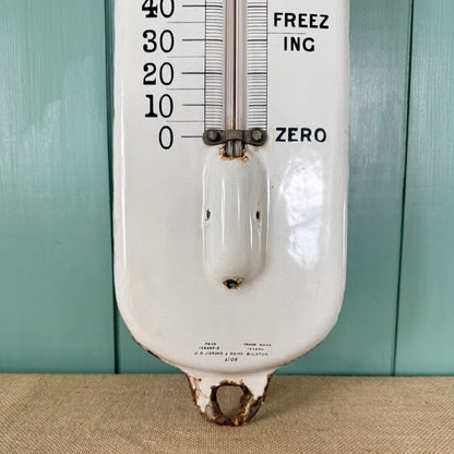Antique Stephens Ink Enamel Advertising Thermometer Sign