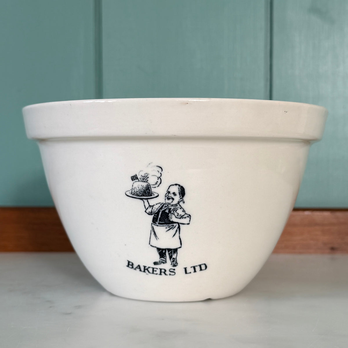Vintage Bakers Ltd Advertising Pudding Basin c.1940