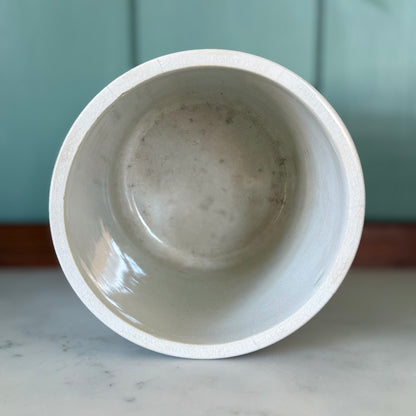Late Victorian White Ironstone Tapioca Storage Jar