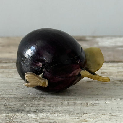 Antique Celluloid Plum Tape Measure with Fly Pull