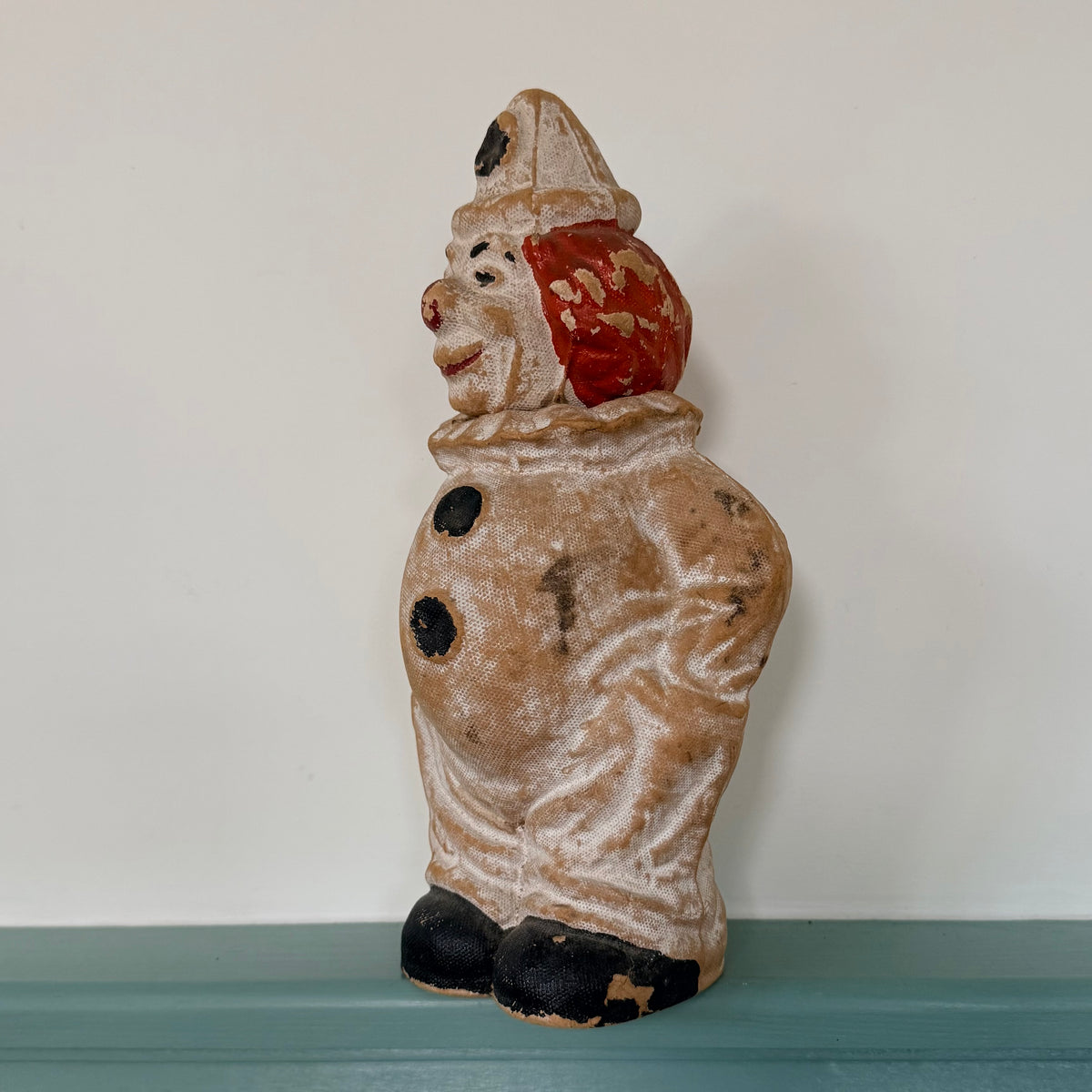 Vintage Papier-Mâché Clown Sweet Container – Made in Scotland