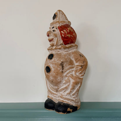 Vintage Papier-Mâché Clown Sweet Container – Made in Scotland
