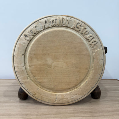 Carved Wooden “Our Daily Bread” Breadboard