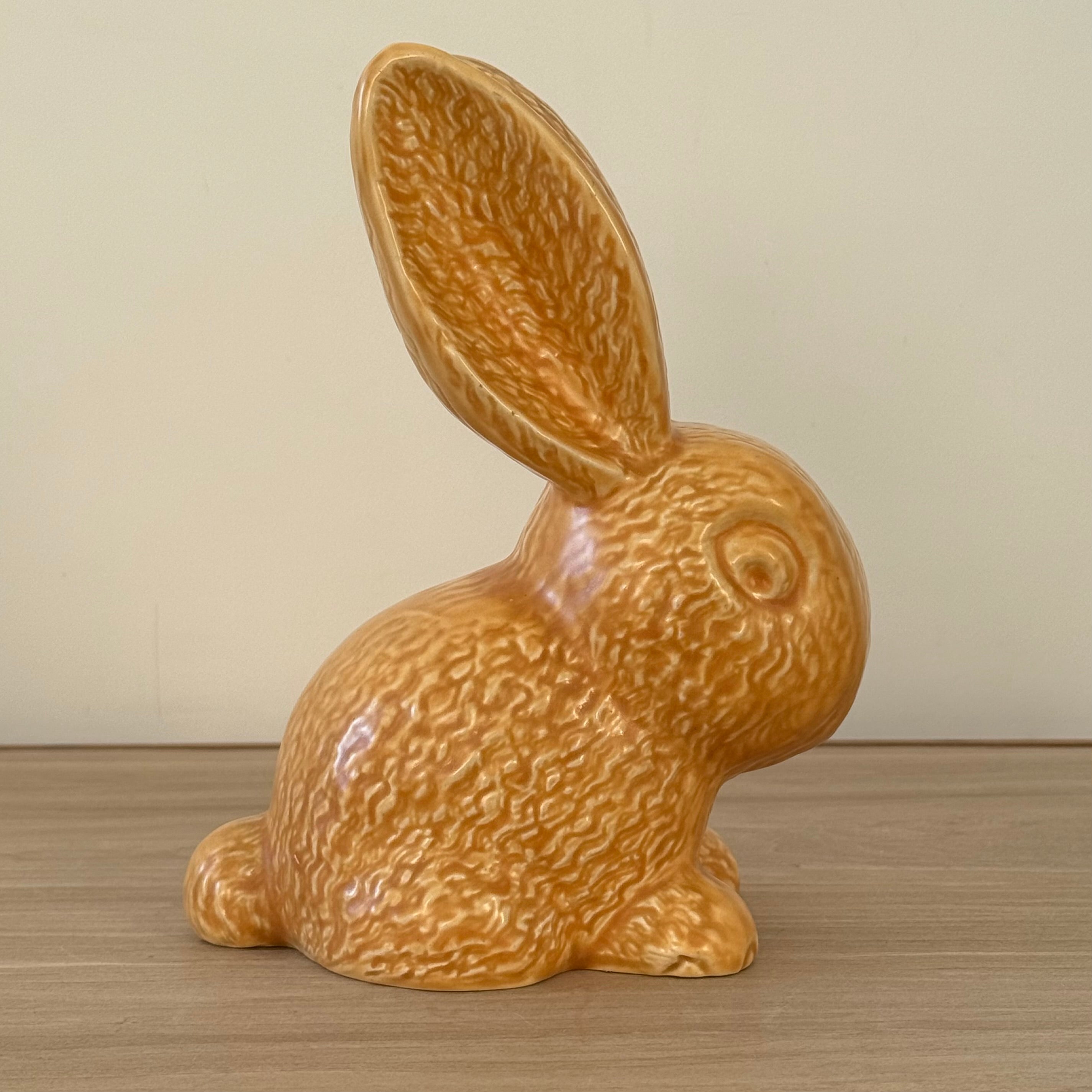 Sylvac Brown Rabbit No. 2 Impressed England Mark Pottery Figure