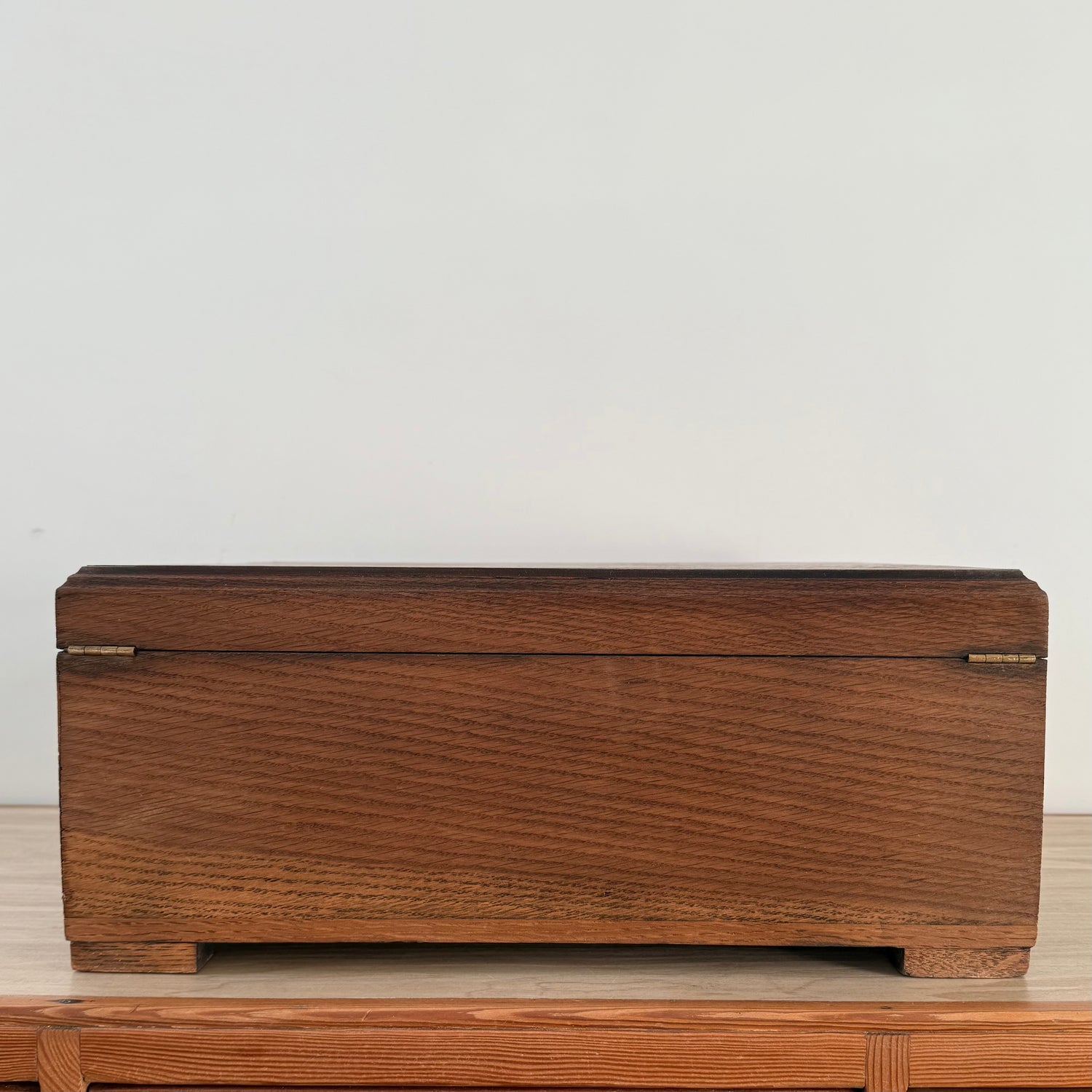 Liberty &amp; Co Oak Sewing Box with Drawers Arts &amp; Crafts Antique