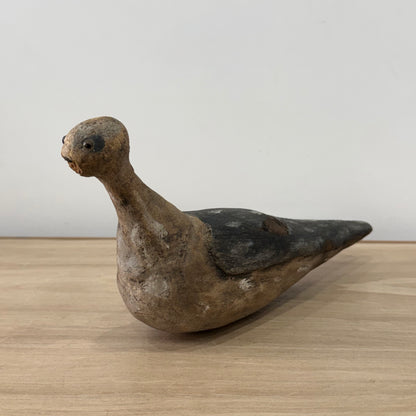 Antique Wooden Lapwing Decoy Hand Carved British Folk Art Bird