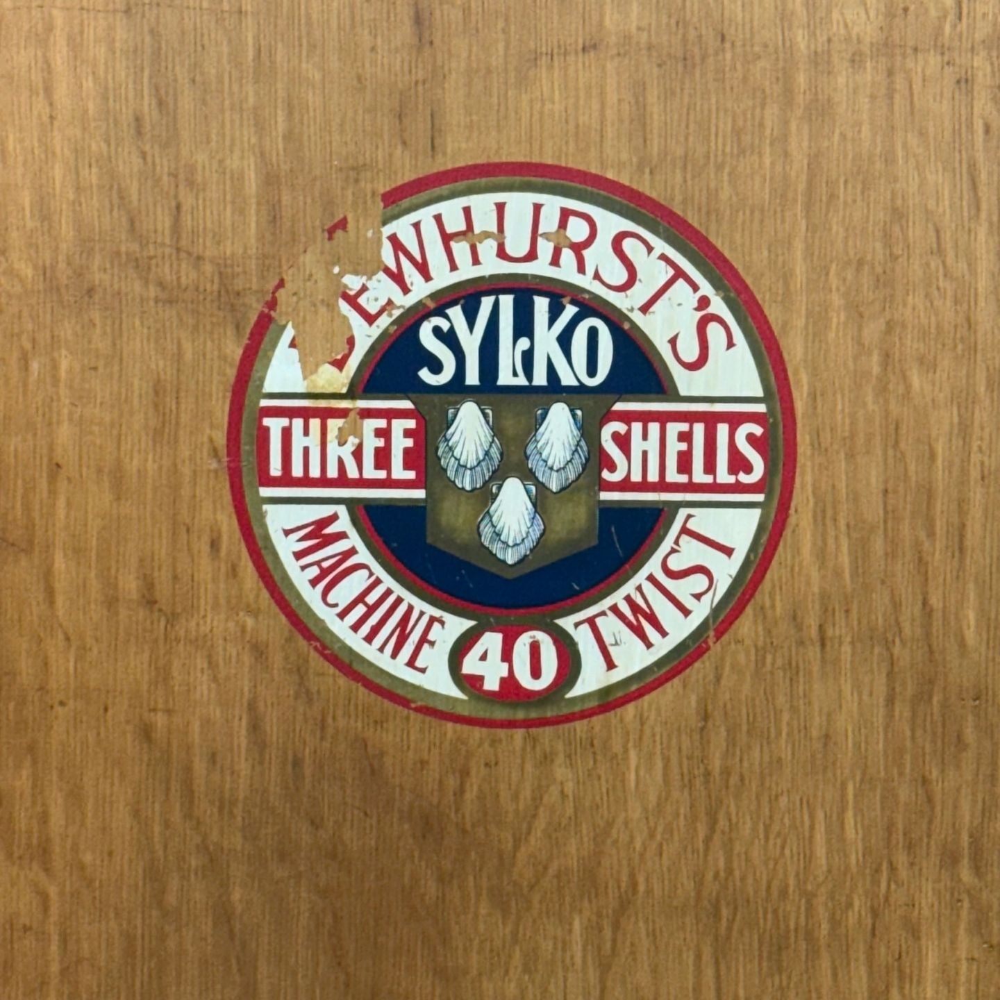 Sylko Machine Twist Oak Haberdashery Cabinet with Glass Drawers