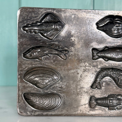 Antique French Létang Fils Fish &amp; Shellfish Chocolate Mould – No. 4144