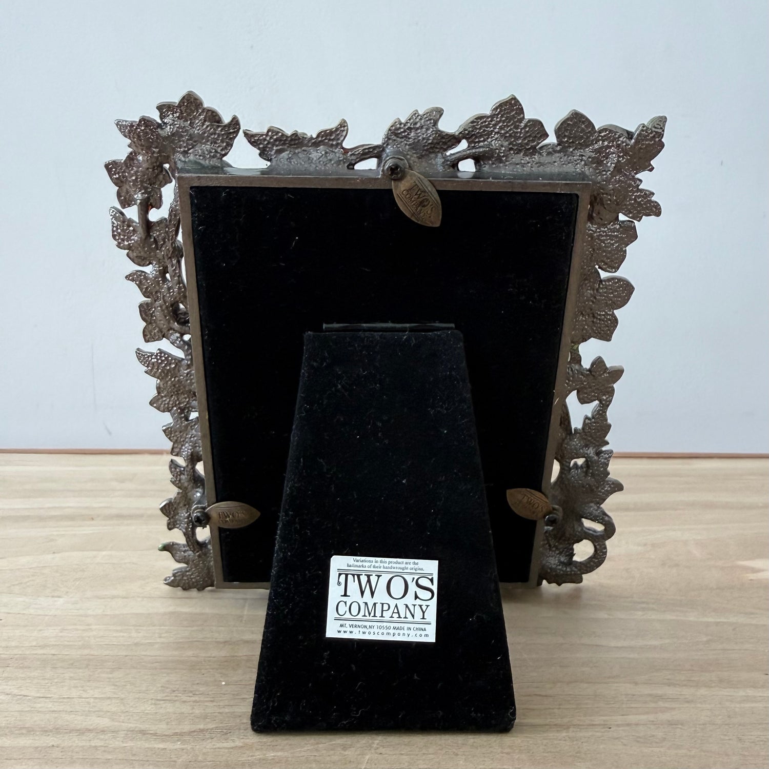 Blue Floral Crystal Photo Frame 3x4 Decorative Vintage Style Gift