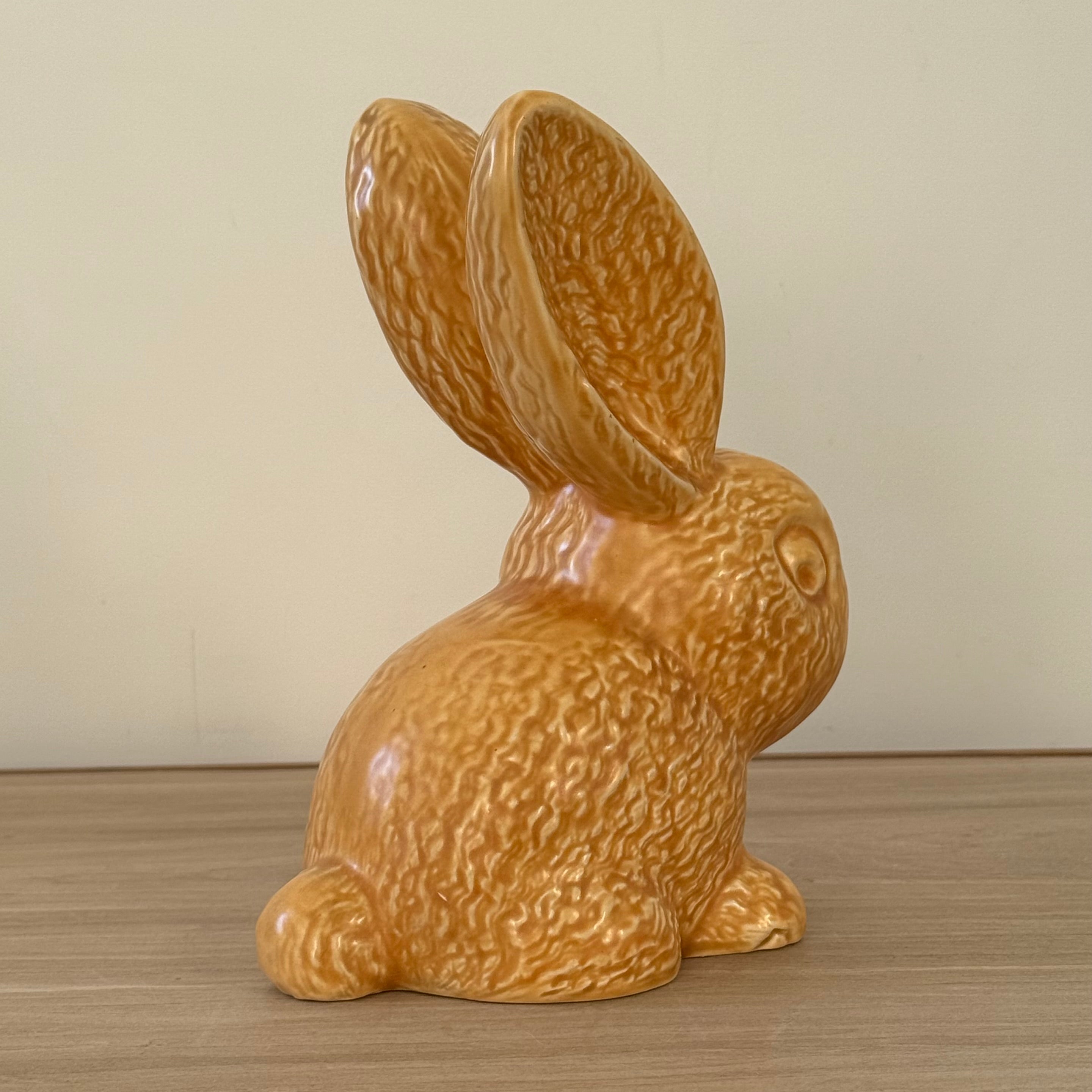 Sylvac Brown Rabbit No. 2 Impressed England Mark Pottery Figure
