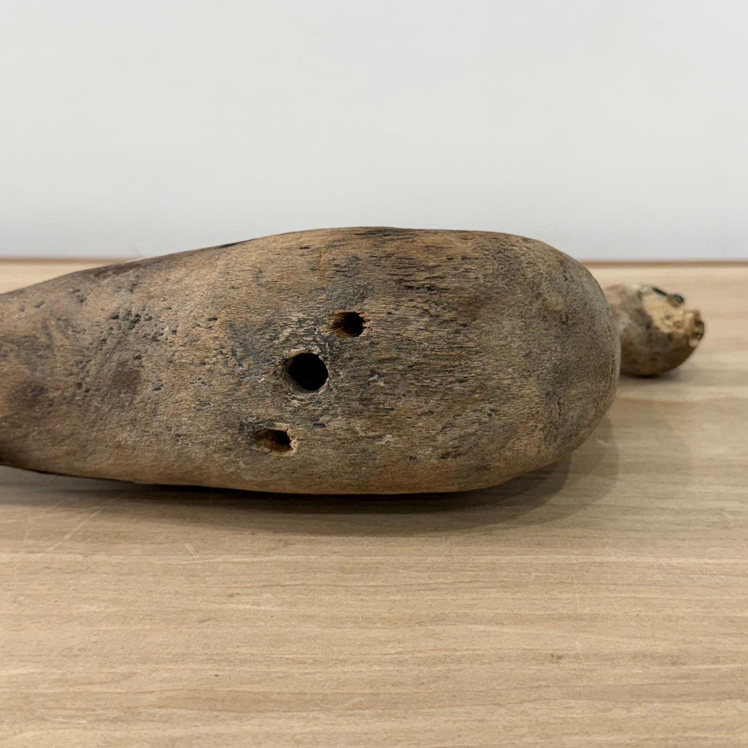 Antique Wooden Lapwing Decoy Hand Carved British Folk Art Bird