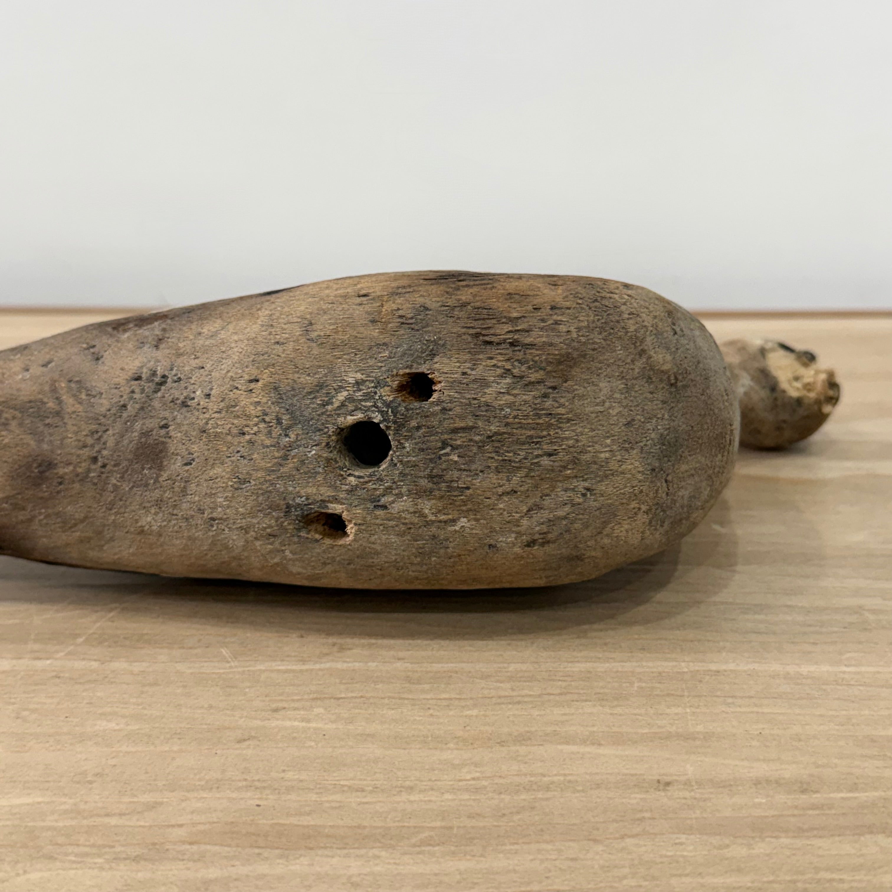 Antique Wooden Lapwing Decoy Hand Carved British Folk Art Bird