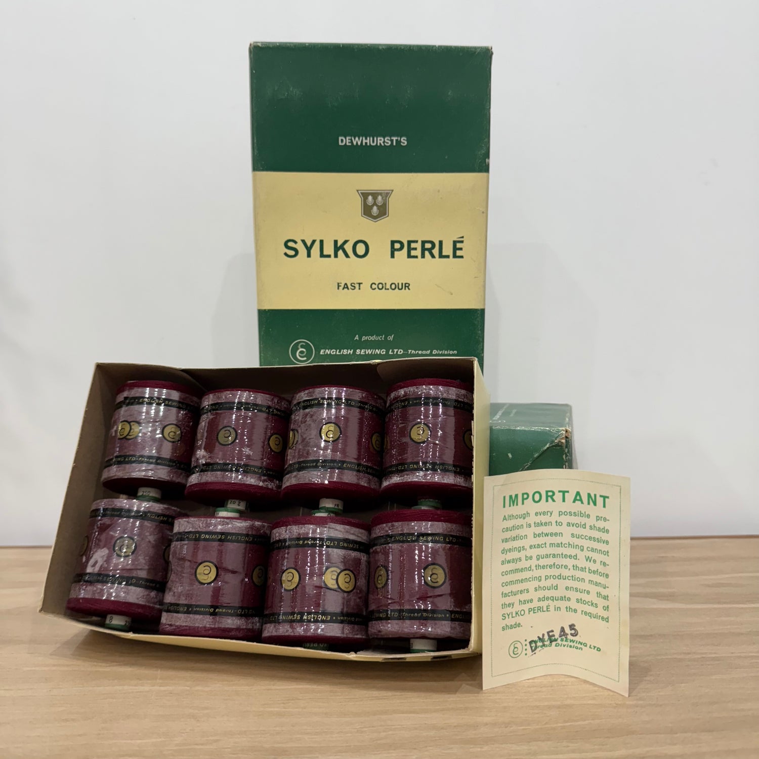 Dewhurst’s Sylko Perlé Thread – Three Boxed Sets, 24 Reels