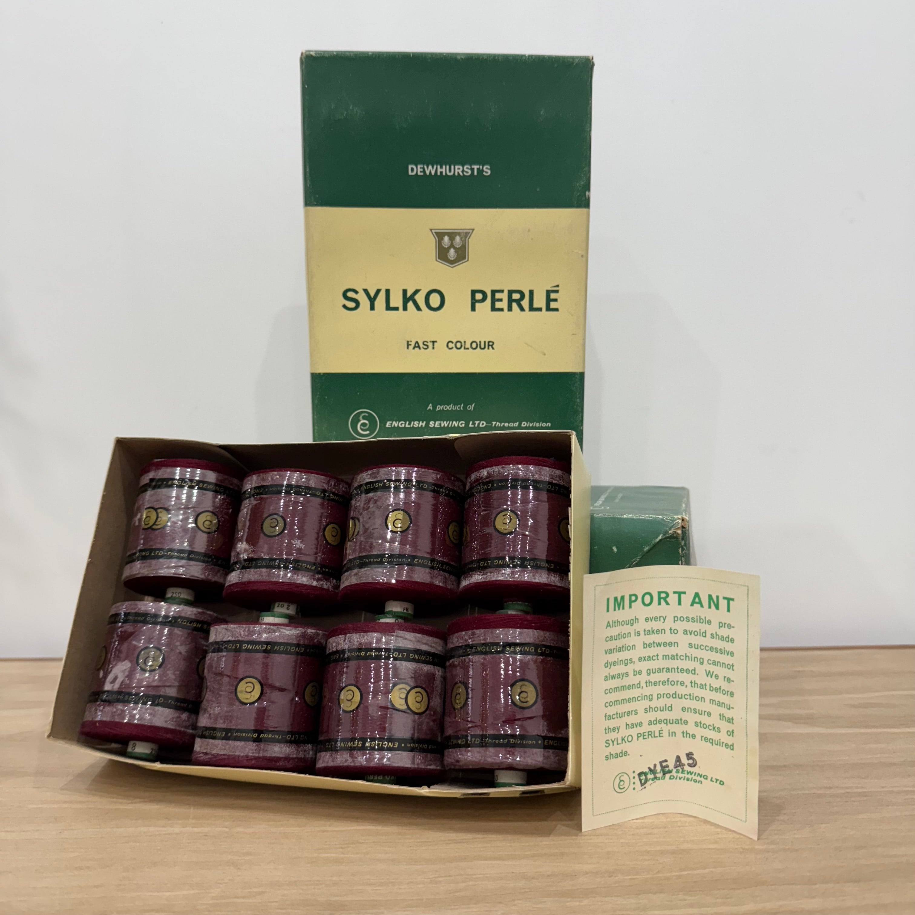 Dewhurst’s Sylko Perlé Thread – Three Boxed Sets, 24 Reels