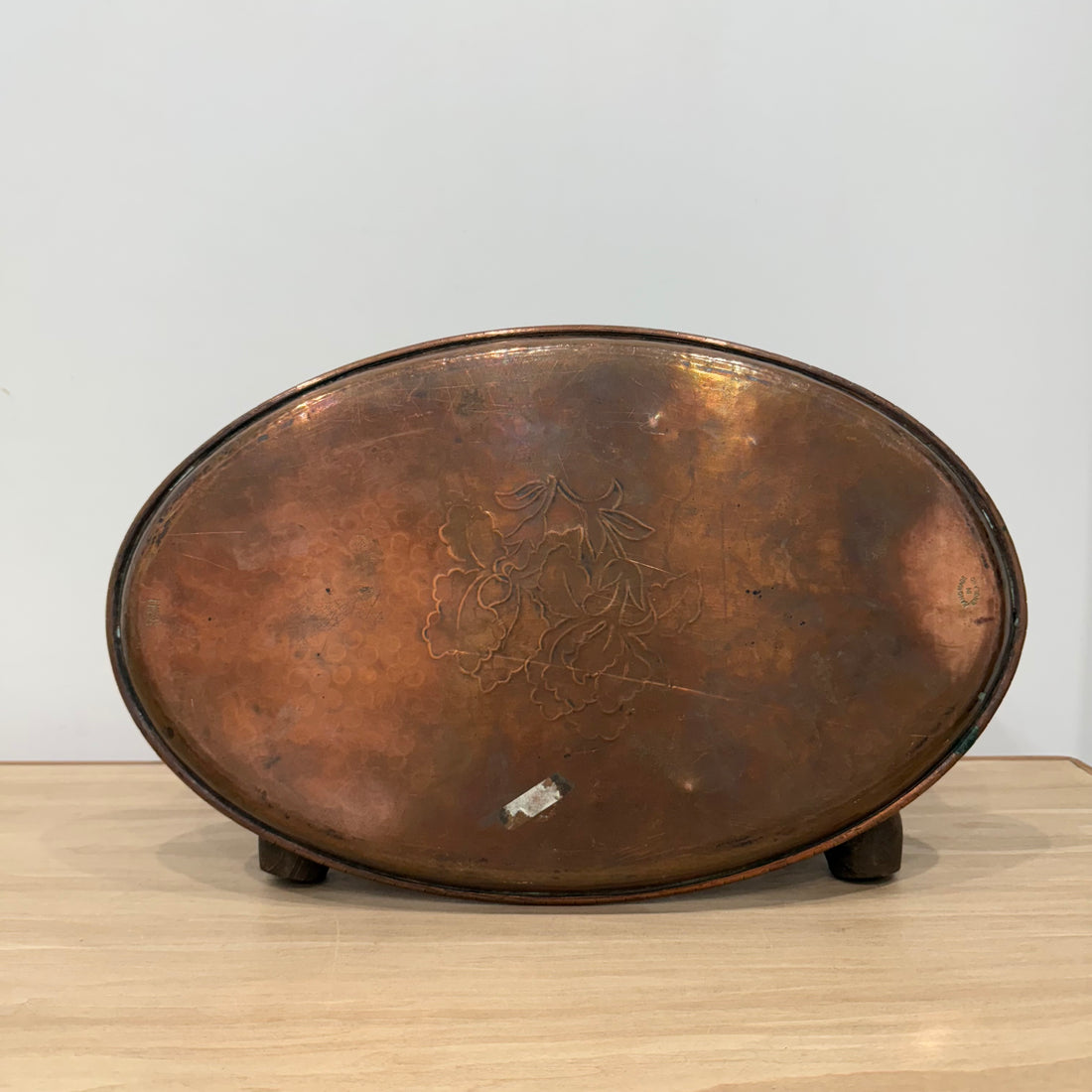 Mid-Century Hammered Copper Tray by Harold Holmes