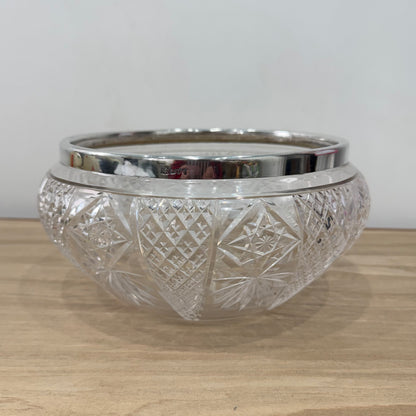Silver rimmed bowl