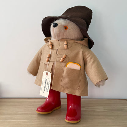 Vintage Gabrielle Designs Paddington Bear 46cm 1970s England Label